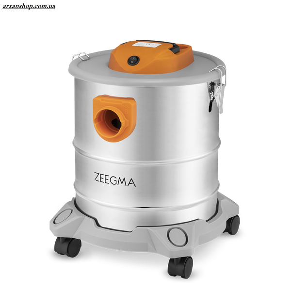 Промисловий пилосос ZEEGMA ZONDER PRO ASH SILVER з функцією зольного. 000049 фото