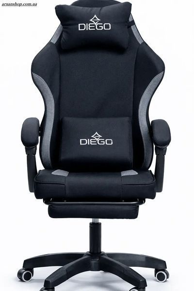 Крісло геймерське DIEGO Soft Black 000201 фото