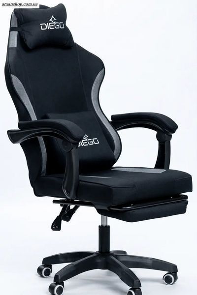 Крісло геймерське DIEGO Soft Black 000201 фото