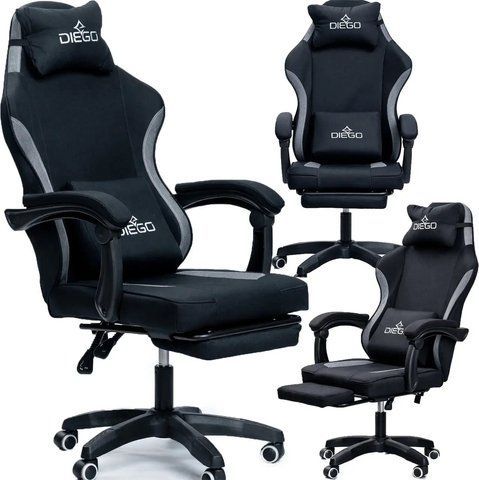 Крісло геймерське DIEGO Soft Black 000201 фото