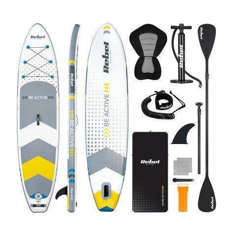 SUP дошка 350см Rebel ACTIVE RBA4501 с аксессуарами сапборд 170 кг 350 x 81 х 15 см White  000154 фото