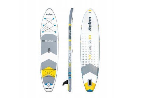 SUP дошка 350см Rebel ACTIVE с аксессуарами сапборд 150 кг 350 x 81 х 15 см White 000141 фото