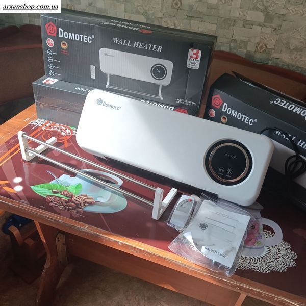 Настенный обогреватель, тепловая завеса Domotec White 2000Вт 000170 фото