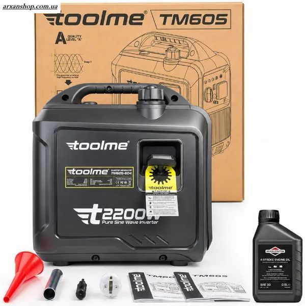 Инверторний генератор 2200Вт Toolme (Польша)  TM605 фото