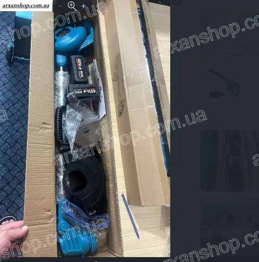 Аккумуляторная газонокосилка-триммер + колеса 48 В, 2 батареи, 2000 мАч 000136 фото