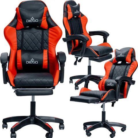 Крісло геймерське DIEGO AERO Black-Red  000093 фото