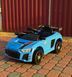 Детский электромобиль Cabrio 6V 5A (спойлер, пульт, LED-фары, звук, открывающая дверь, педаль газа), Синий 000138 фото 2